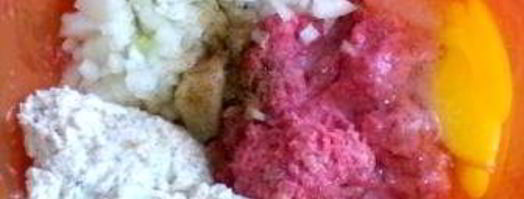 запеченные в духовке куриные котлеты с овсяными хлопьями. Шаг 4