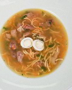 Куриная лапша с потрохами