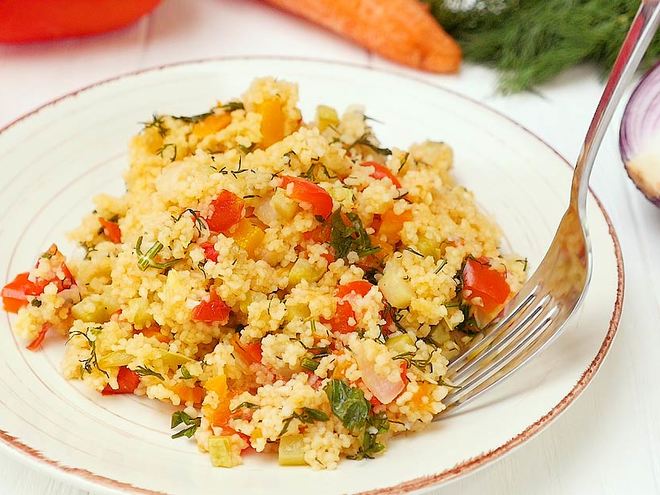 Рецепт кускуса с овощами