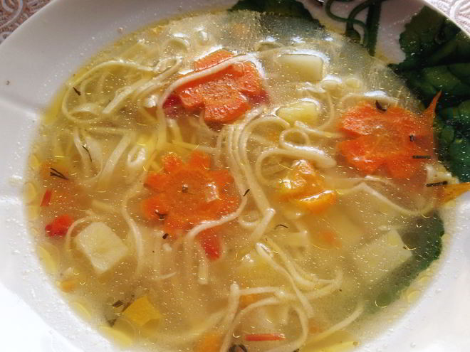 Рецепт лапши куриной по-домашнему