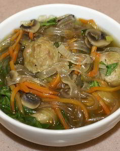 Лапша по-тайски со свининой