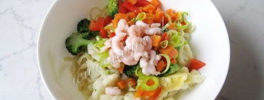 лапша с креветками и овощами. Шаг 9