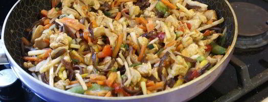 лапша с овощами и курицей по-китайски. Шаг 6