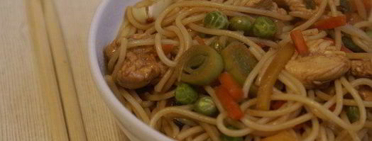 лапша с овощами и курицей по-китайски. Шаг 8