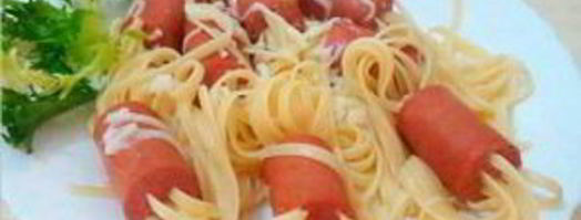 лапша с сосисками. Шаг 3