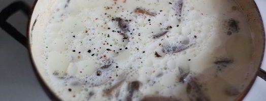 лапша со сливочно-грибным соусом. Шаг 3