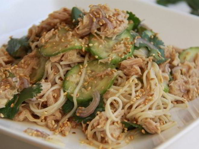 Рецепт лапши somen с тунцом