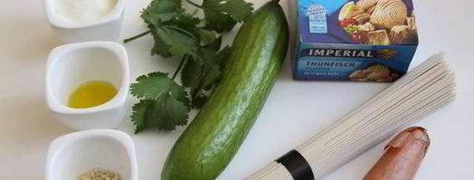 лапша somen с тунцом. Шаг 5