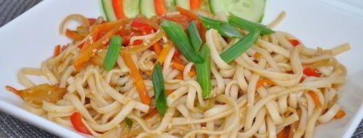 лапша удон с овощами. Шаг 13