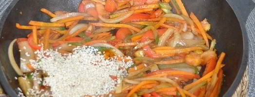 лапша удон с овощами. Шаг 9