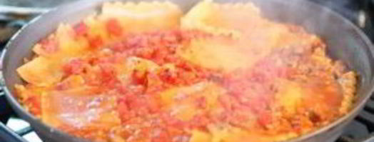 быстрая лазанья на плите. Шаг 7