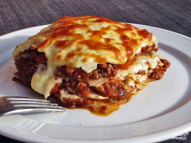 Рецепт итальянской лазанья
