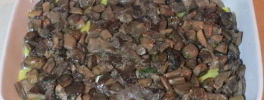 картофельная лазанья с грибами. Шаг 12