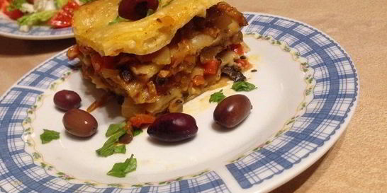 Лазанья без мяса