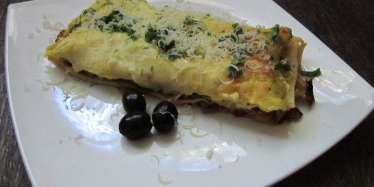 Лазанья грибная