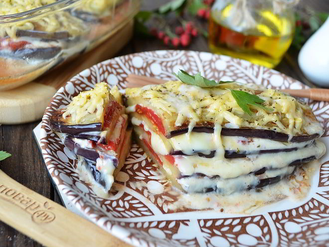 Рецепт лазаний из баклажанов с сыром