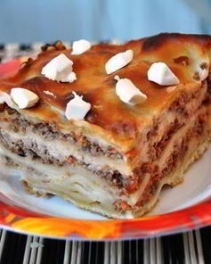 Лазанья из готовых листов с говяжьим фаршем