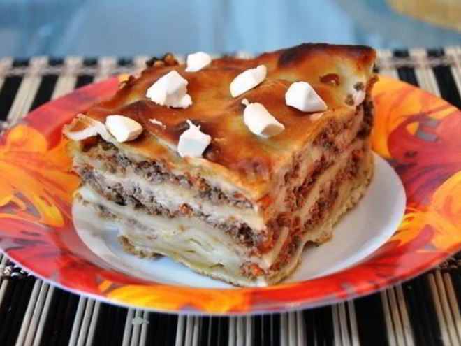 Рецепт лазаний из готовых листов с говяжьим фаршем