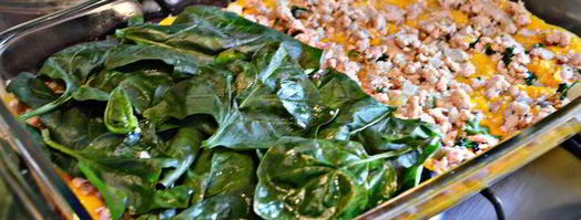 лазанья из индейки со шпинатом и соусом из тыквы. Шаг 9