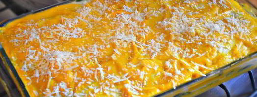 лазанья из индейки со шпинатом и соусом из тыквы. Шаг 10