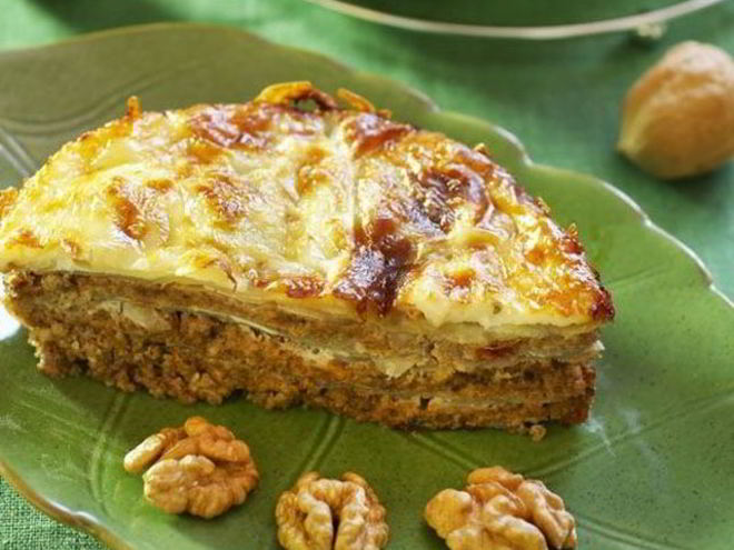 Рецепт лазаний из молодой капусты с орехами