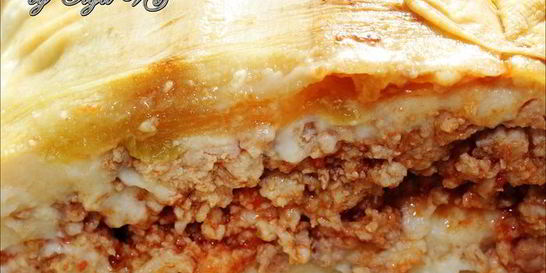 Лазанья кабачковая мясная