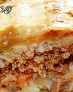 Лазанья кабачковая мясная