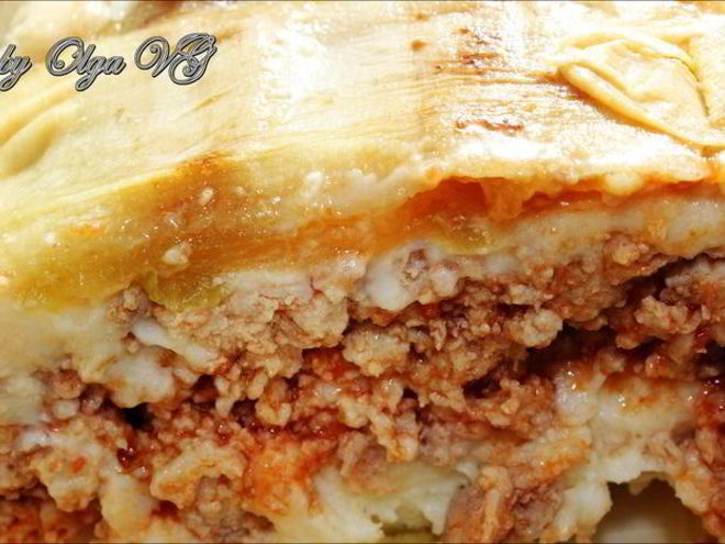 Рецепт лазаний кабачковая мясная