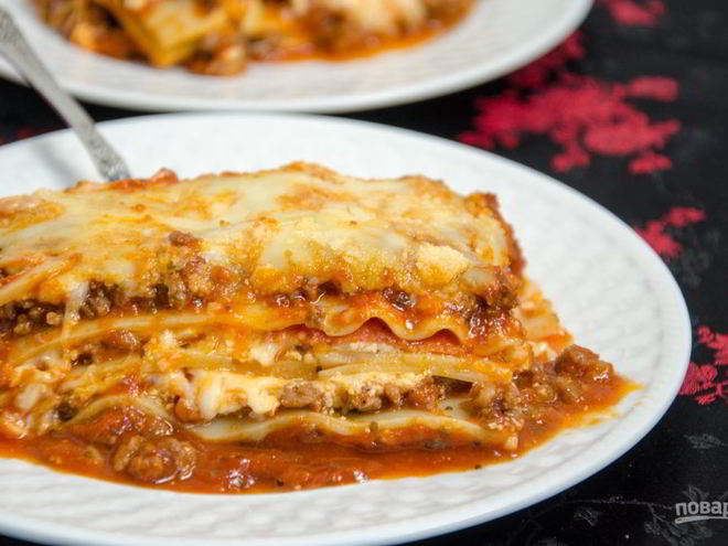 Рецепт лазаний мясная