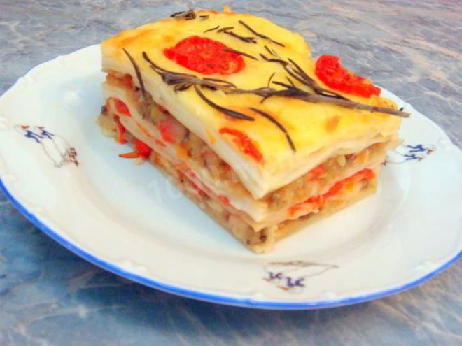 Рецепт лазаний овощная