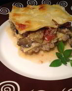 Лазанья с баклажанами и индейкой