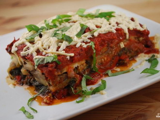 Рецепт лазаний с баклажанами и помидорами