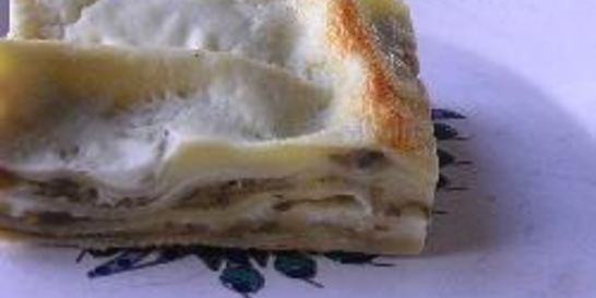 Лазанья с баклажанами и сливочным соусом