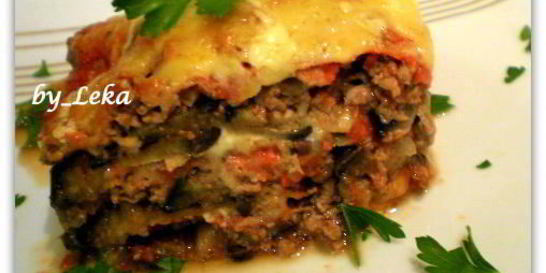 Лазанья с баклажанами