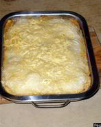 Лазанья с фаршем сыром и овощами