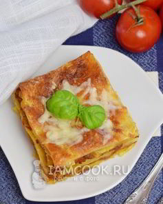 Лазанья с фаршем в духовке