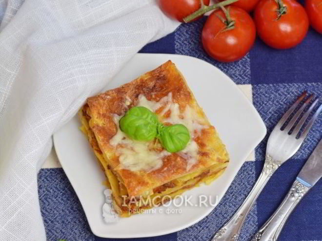 Рецепт лазаний с фаршем в духовке