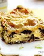 Лазанья с картофелем и шпинатом