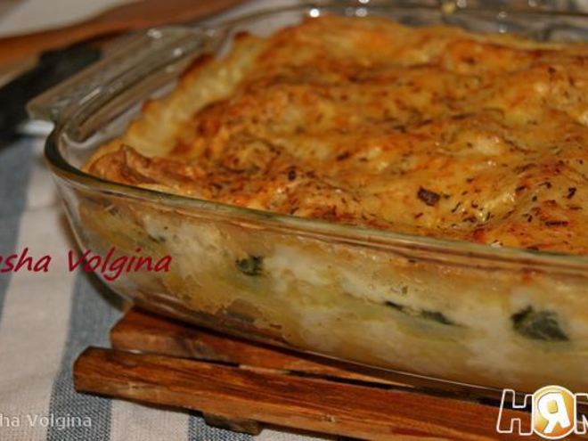 Рецепт лазаний с курицей и шпинатом