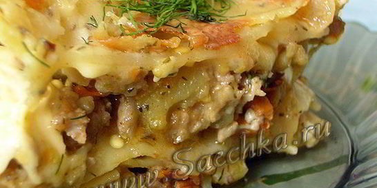 Лазанья с курицей