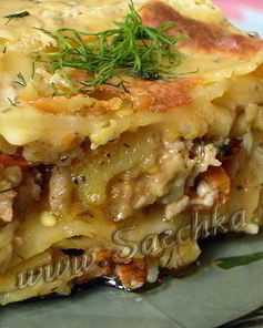 Лазанья с курицей