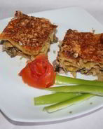 Лазанья с лососем