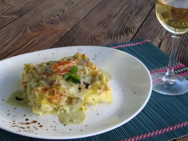 Рецепт лазаний с морепродуктами