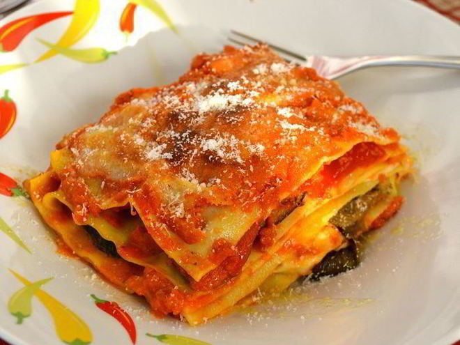 Рецепт лазаний с овощами-гриль
