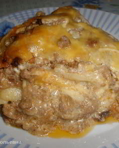 Лазанья с соусом бешамель