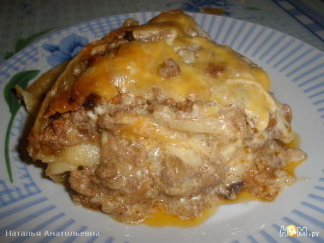Рецепт лазаний с соусом бешамель