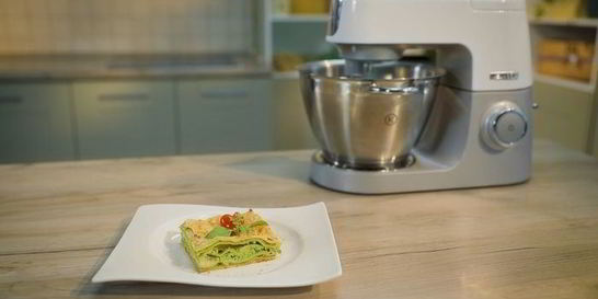 Лазанья с сыром и шпинатом