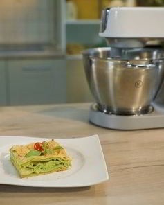 Лазанья с сыром и шпинатом