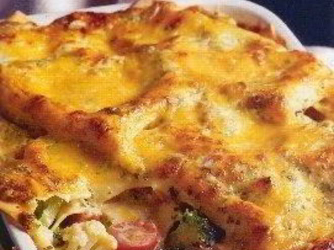 Рецепт лазаний с цветной капустой и сыром