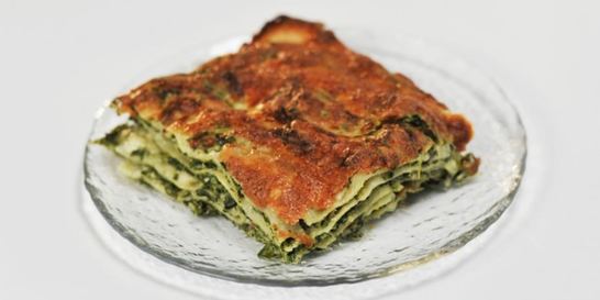 Лазанья со шпинатом